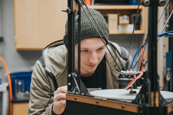 Student in Engineering Robotics Lab